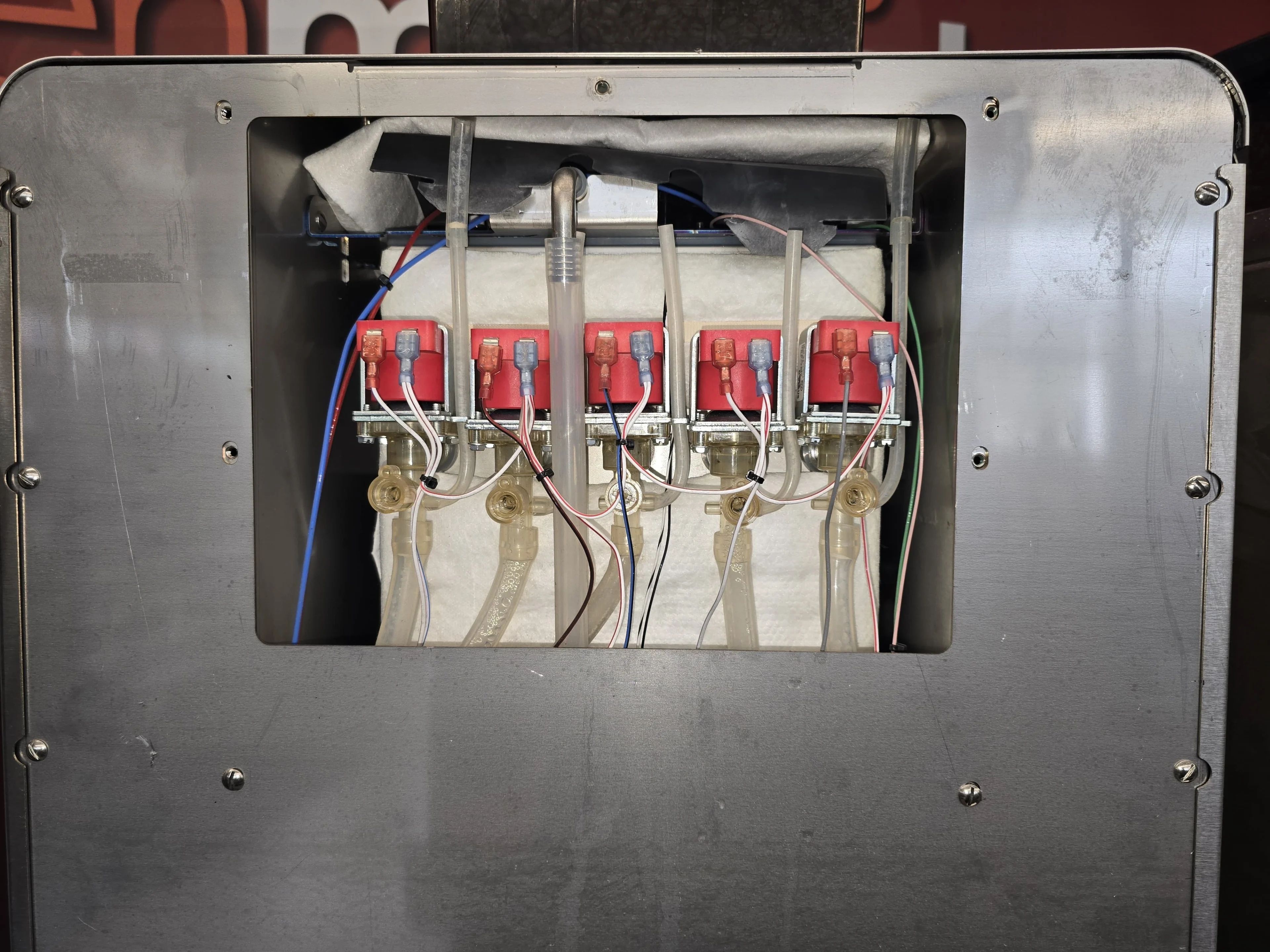 Coffee machine backside
