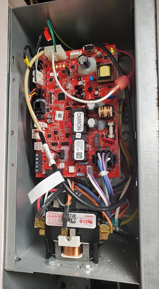 Electrical circuit board in exhaust ventilation system