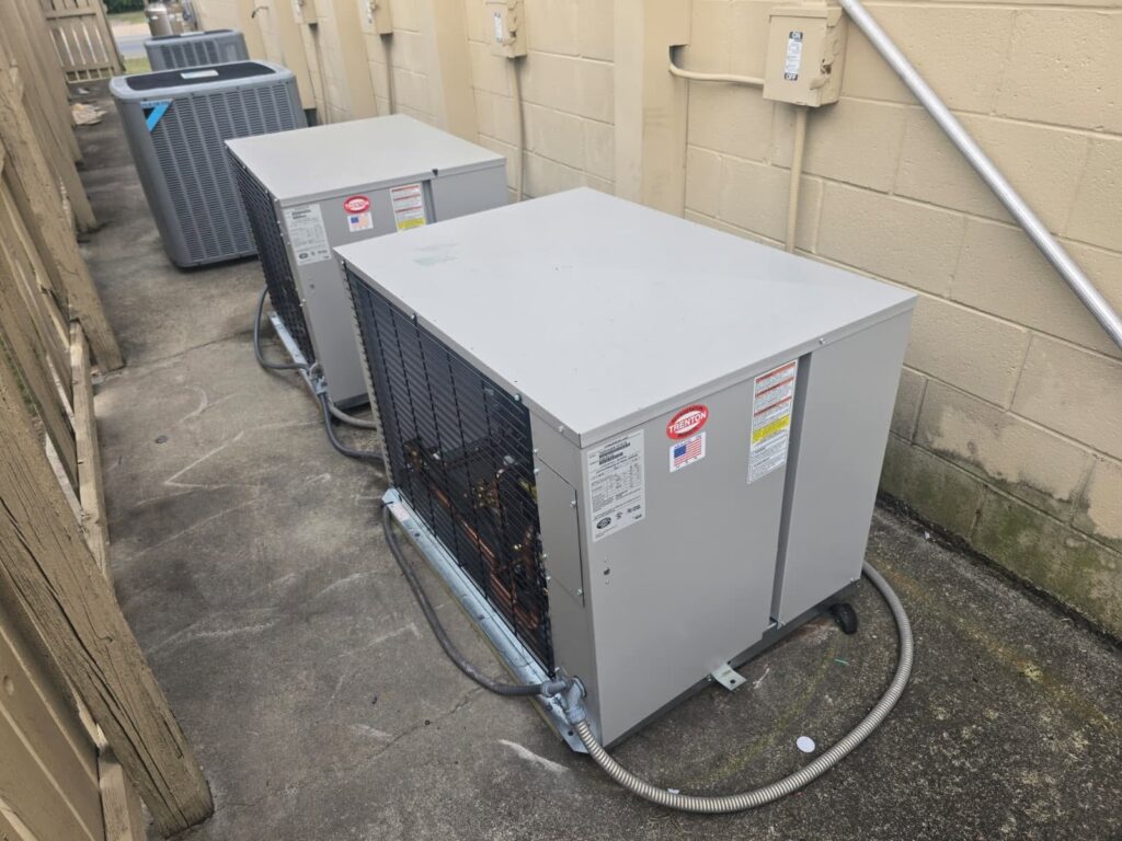 Outdoor condensing and refrigeration units also need regular inspection as part of a complete maintenance schedule.