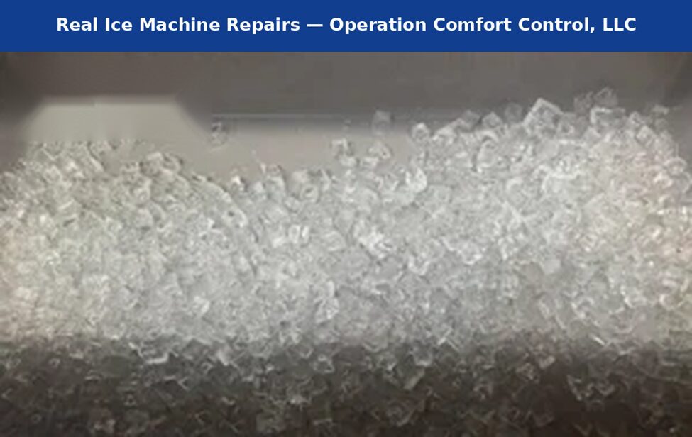 Real ice machine repairs completed by our technicians — from clear, full-capacity ice to clean evaporators, water lines, and control boards.